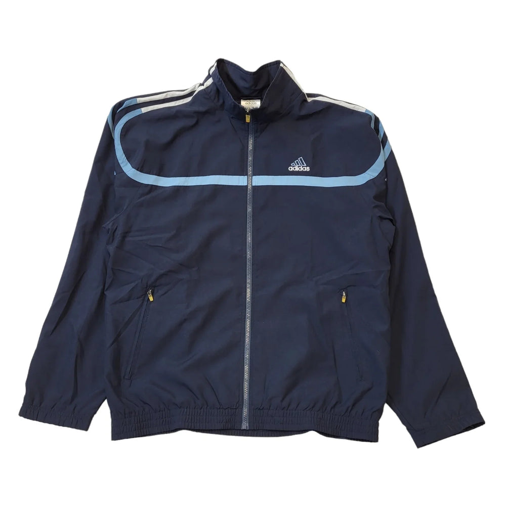 Adidas Navy Blue Long Sleeve Sport Tracksuit Top Jacket Men's  Uk M H181