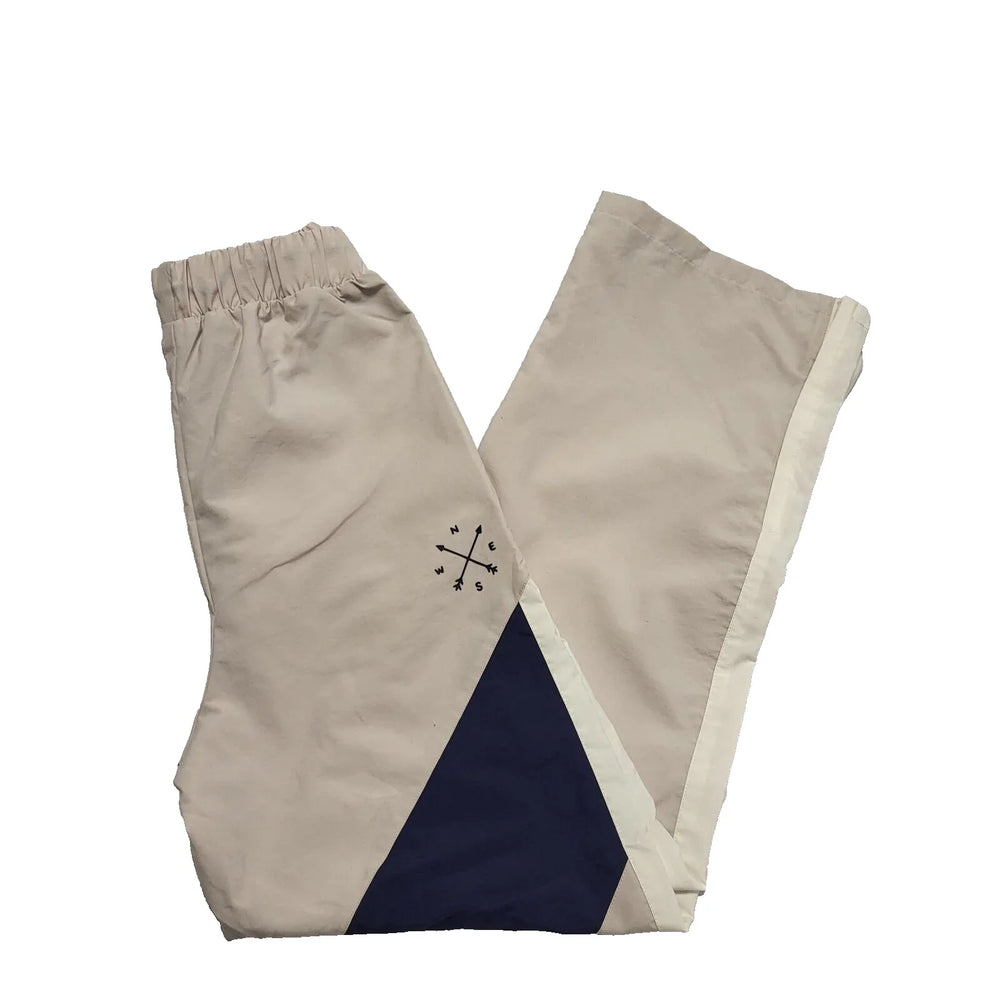 Puma Beige Blue Drawstring Wide Leg Tracksuit Bottoms Men's BNWT XS W28 L30 K697
