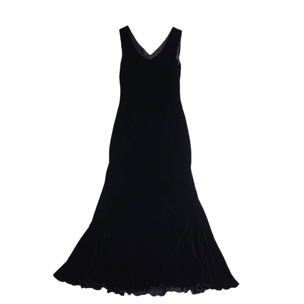Paul Costelloe Black Sleeveless Evening Dress UK Women's Size 14 EE701