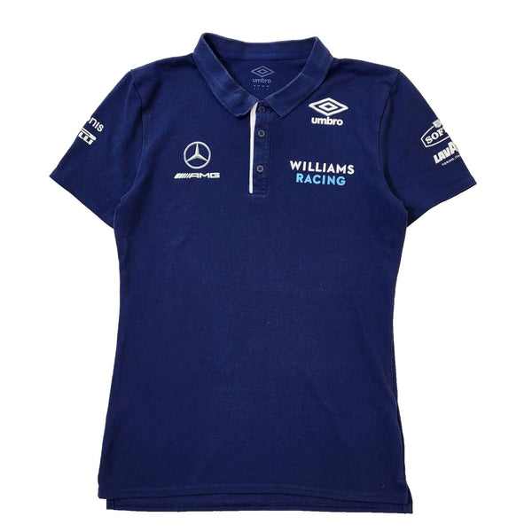 Umbro Navy Blue AMG Williams Racing Polo Shirt Women's Medium Eu 38