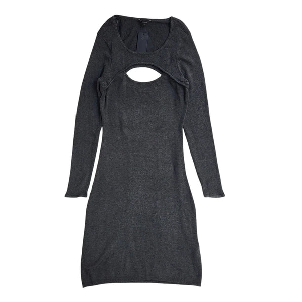 Guess Vintage Y2K Grey Long Sleeve Jumper Dress Women's UK Size L Bnwt