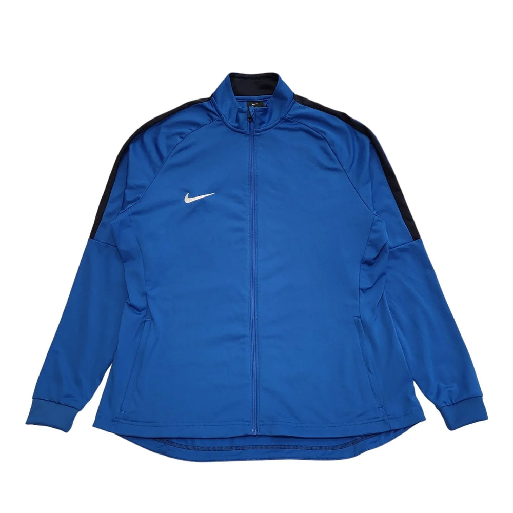 Nike Dri-Fit Blue Zipped Sports Tracksuit Jacket Uk Men's Size XL CC98