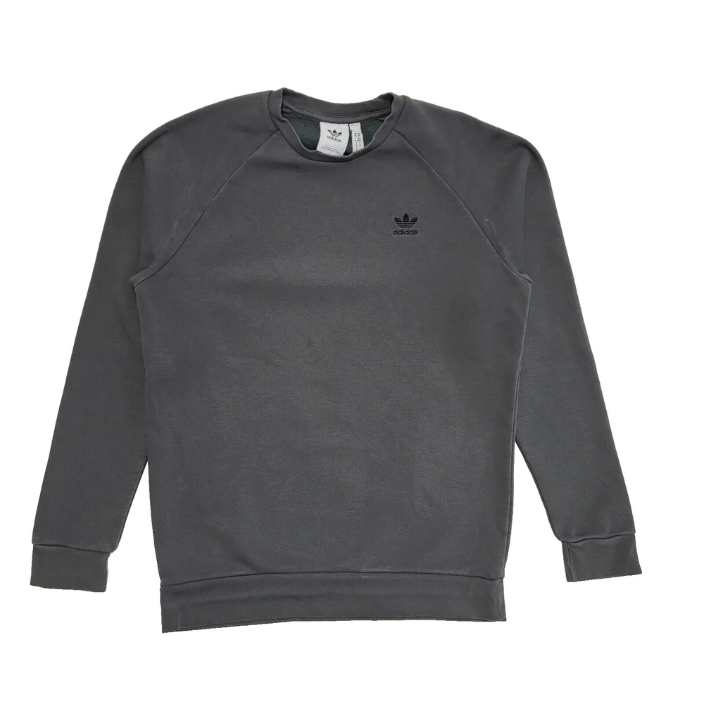 Adidas Grey Crew Neck Sweatshirt Uk Men's Size Medium L618
