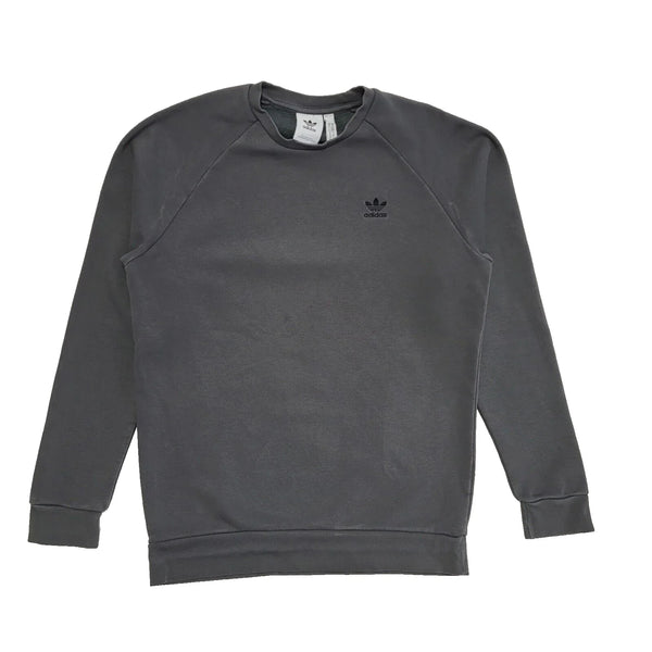Adidas Grey Crew Neck Sweatshirt Uk Men's Size Medium L618
