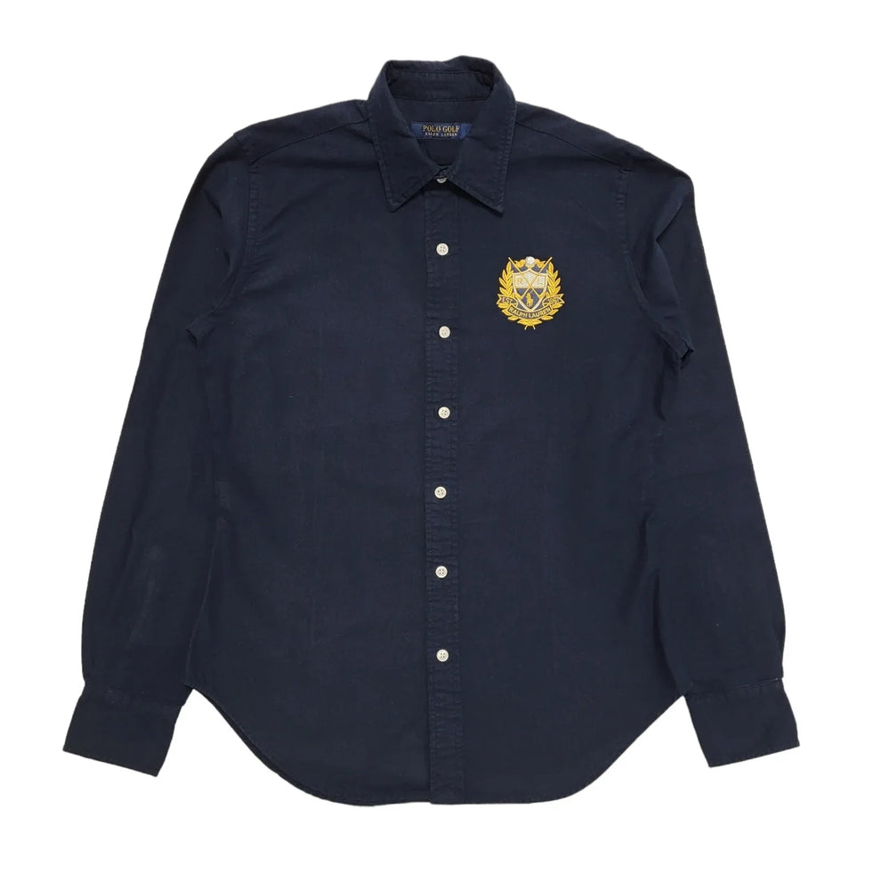 Ralph Lauren Golf Dark Blue Long Sleeve Shirt UK Women's 2XS 4 H704