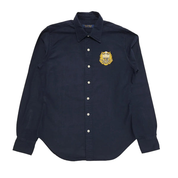 Ralph Lauren Golf Dark Blue Long Sleeve Shirt UK Women's 2XS 4 H704