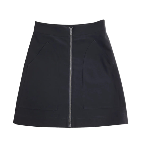 DKNY Black Zipped Short Skirt Uk Women's Size 12 W30 EE854