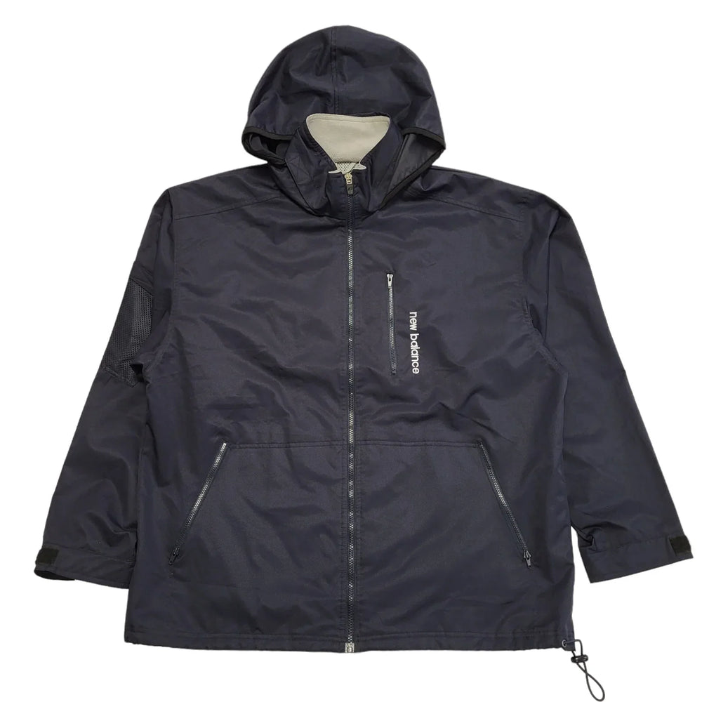 New Balance Navy Blue Lightweight Hooded Jacket UK Men's Large BB682