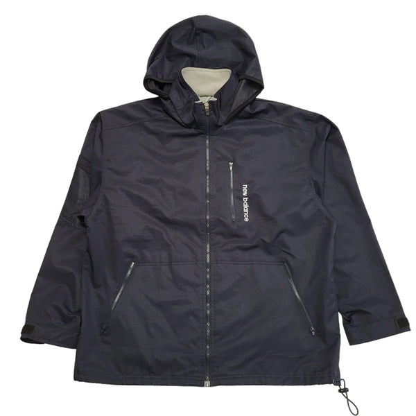 New Balance Navy Blue Lightweight Hooded Jacket UK Men's Large BB682