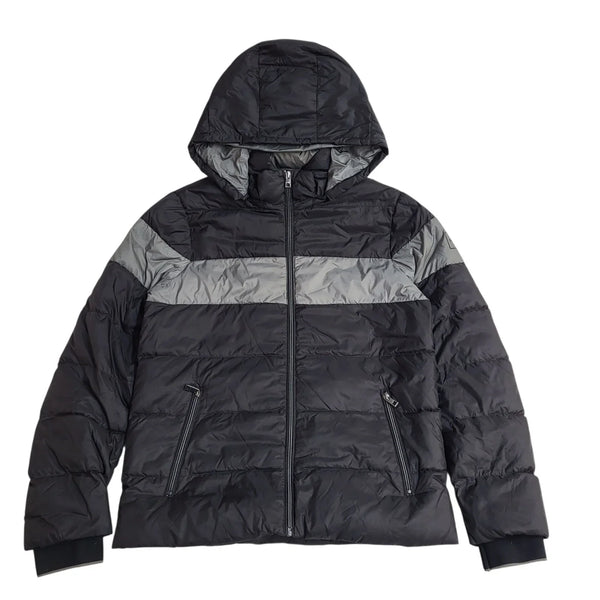 Michael Kors Jacket Black Grey Y2k Hooded UK Men's Size S