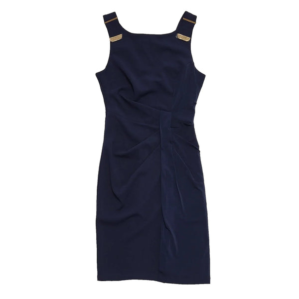 Lipsy Navy Blue Sleeveless Bodycon Party  Dress Uk Women's S 8 Bnwt L210