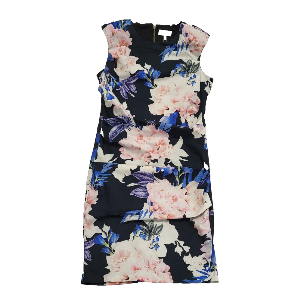 Coast Floral Ruched  Floral Shift Dress Formal Dress UK Women's 20 Bnwt L320