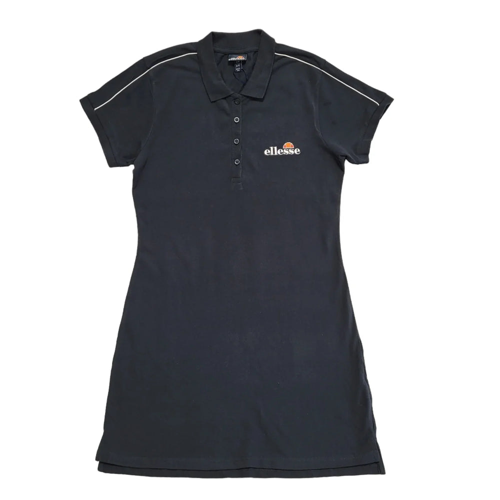 Ellesse Sports Navy Blue Short Sleeve Bodycon Dress Uk Women's Size 8 Bnwt DD846