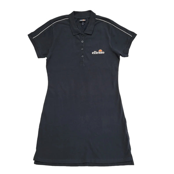 Ellesse Sports Navy Blue Short Sleeve Bodycon Dress Uk Women's Size 8 Bnwt DD846