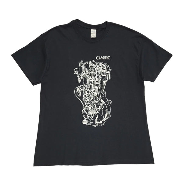 Gildan Vintage 90s Black Classic Bike Guide Short Sleeve T-Shirt Mens Size XL