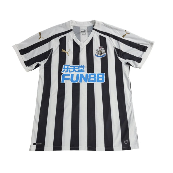 Puma Newcastle Utd White Black Fun88 Football Shirt UK Men's Size XL FF37
