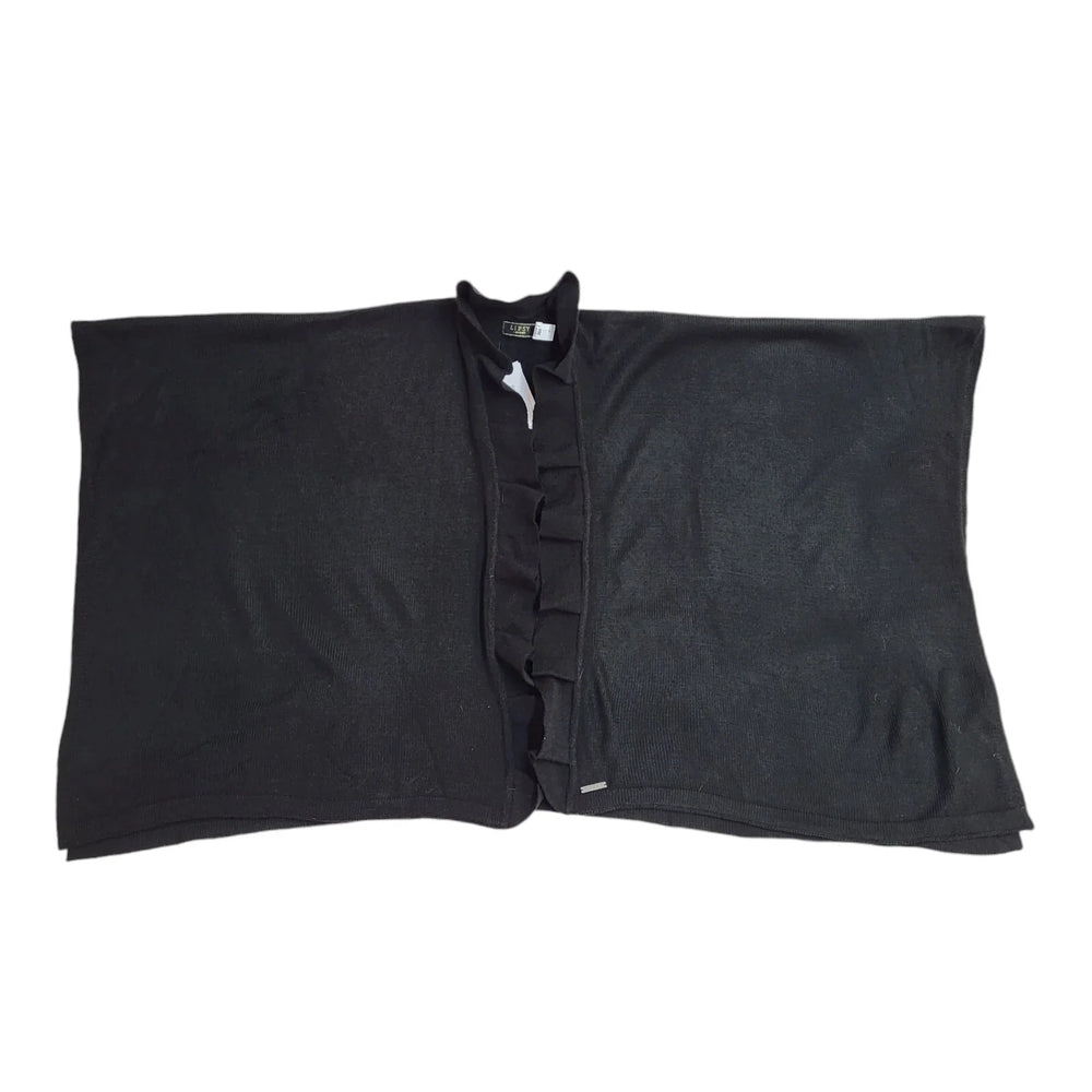 Lipsy Black Ruffle Cape BNWT Womens UK Size One Size EE343