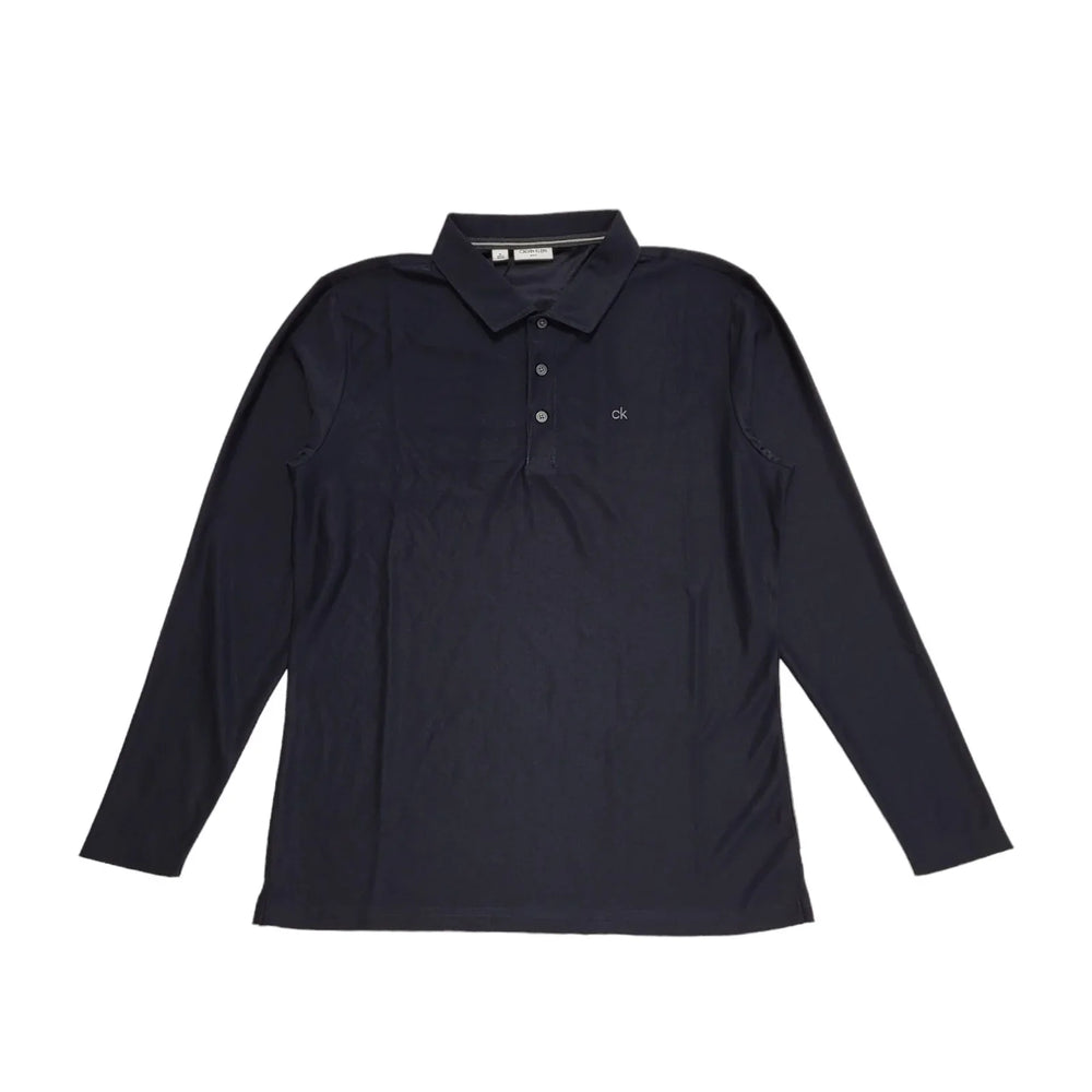 Calvin Klein Golf Navy Blue Long Sleeve Polo T-Shirt Uk Men's M BNWT BB189