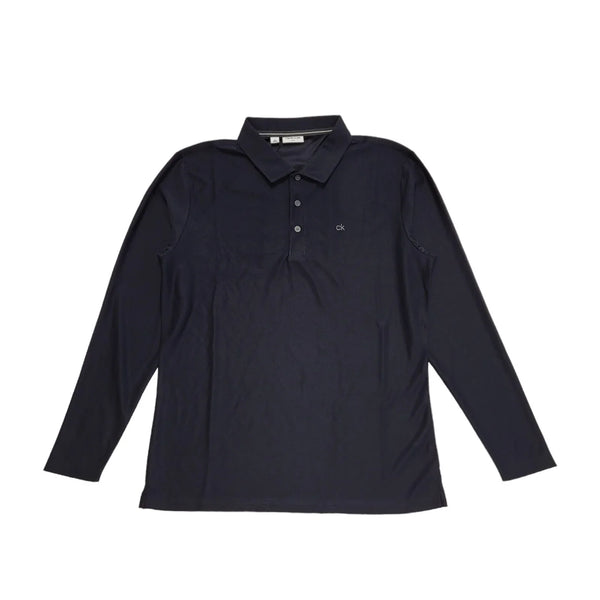Calvin Klein Golf Navy Blue Long Sleeve Polo T-Shirt Uk Men's M BNWT BB189