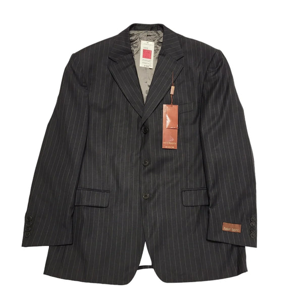 Marks & Spencer Charcoal Grey Striped Suit Blazer Jacket Men's L 42" Bnwt BB373