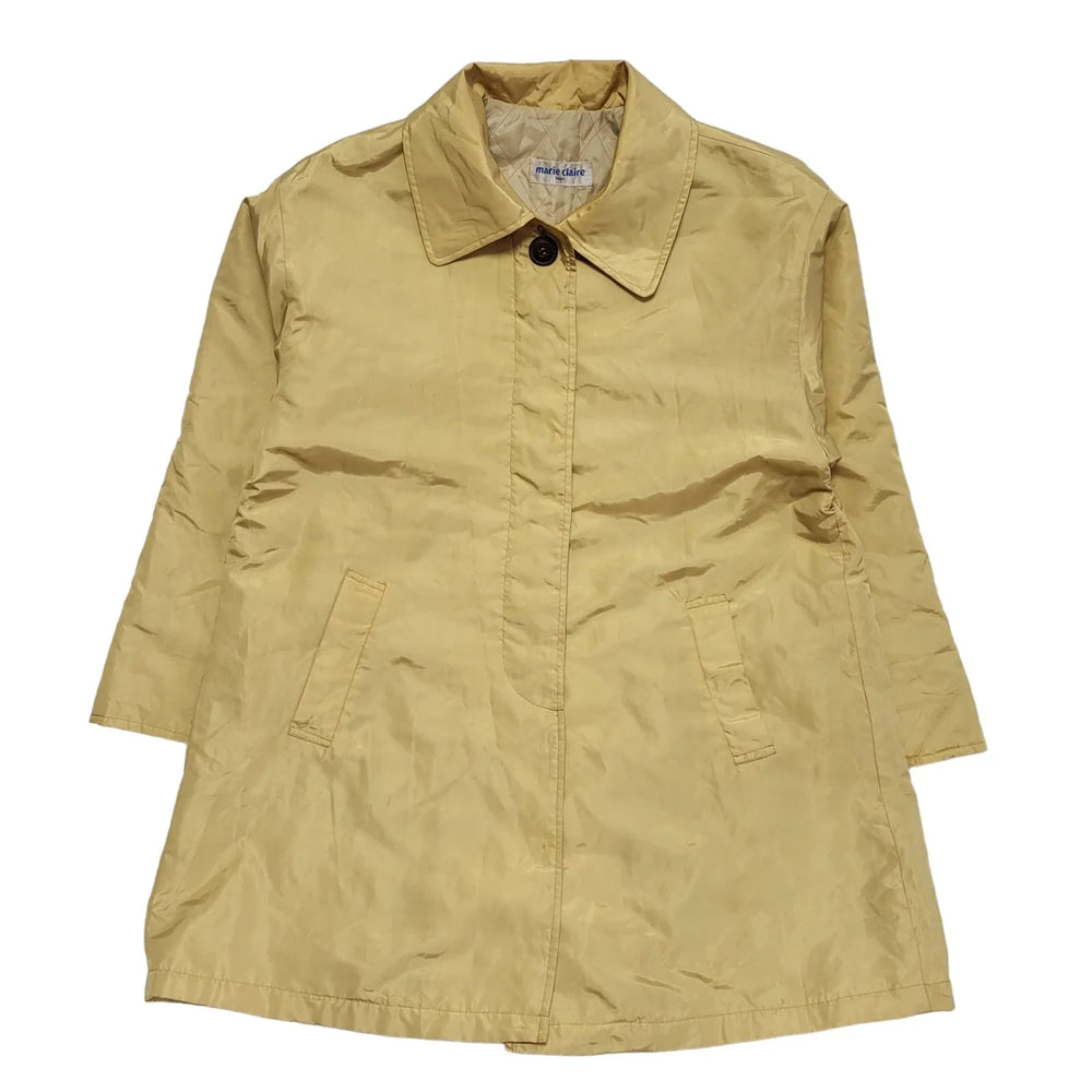 Marie Claire Yellow 80s Vintage Button Jacket Uk Women's Size 16