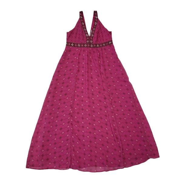 Wallis Pink Sleeveless Maxi  Dress Uk Women's Size 12 Bnwt EE129