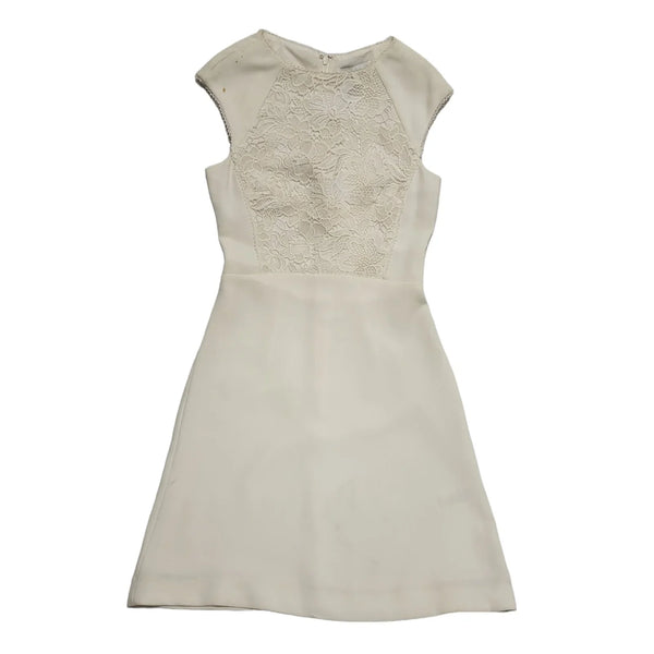 Reiss Talithia Lace Top White A-Line Formal Dress UK Women's 6 Bnwt H754