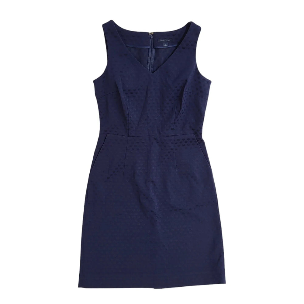 Tommy Hilfiger Blue Vintage Y2K Blue Spotted Knee Length Dress UK Women's Size S