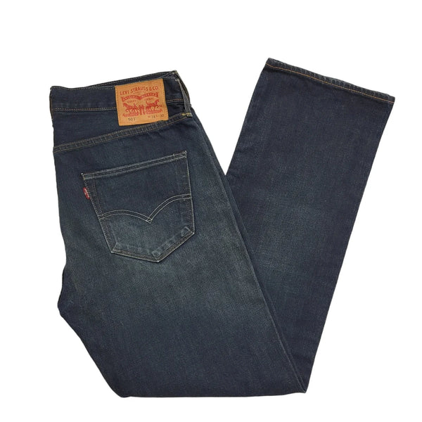 Armani  Dark Blue Straight Leg Zip Fly Denim Jeans Men's S/M W30-32 L25 BB102