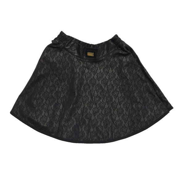 Tylkomet Vintage Y2K Black Floral Print Short Skirt Girls Age 12-13 Years