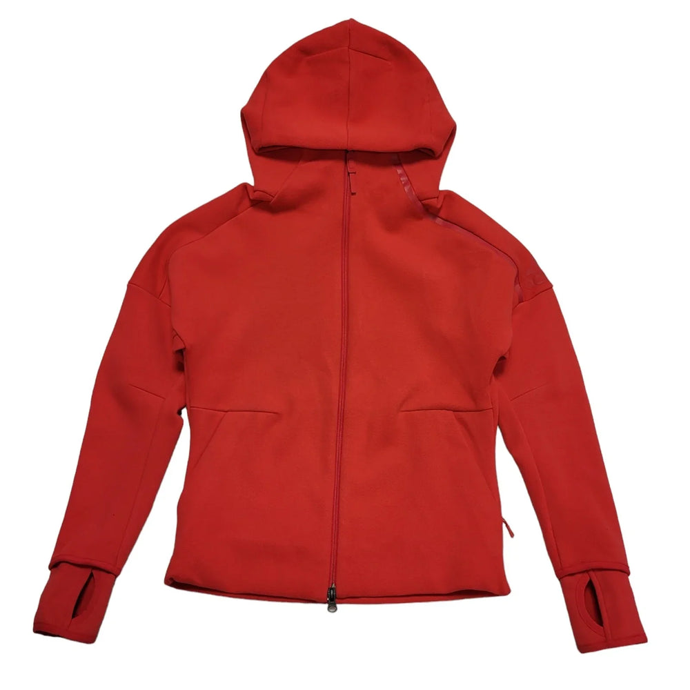 Adidas Red Zipped Sweatshirt Hoodie UK Women's L 12 K534