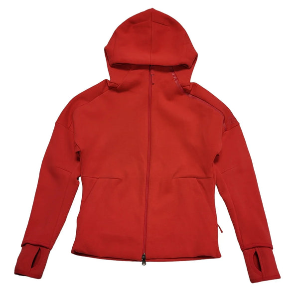Adidas Red Zipped Sweatshirt Hoodie UK Women's L 12 K534