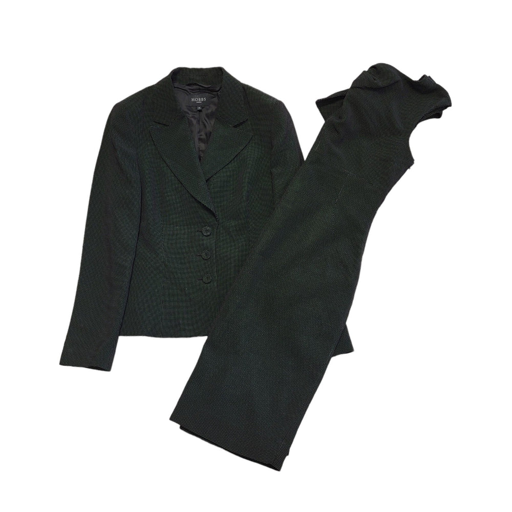 Hobbs Grey 2 Piece Suit Jacket & Skirt Women's Uk 12 W30 DD549