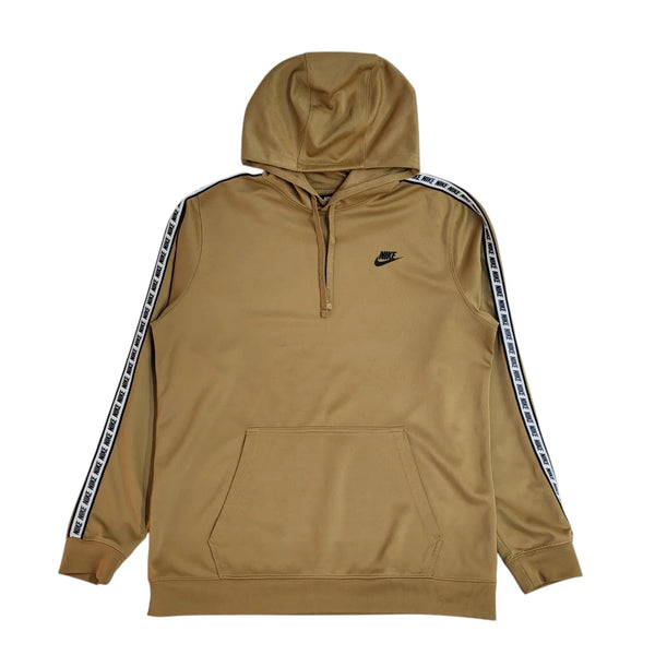 Nike Brown Sports Long Sleeve Y2K Drawstring  Hoodie UK Men's Size L