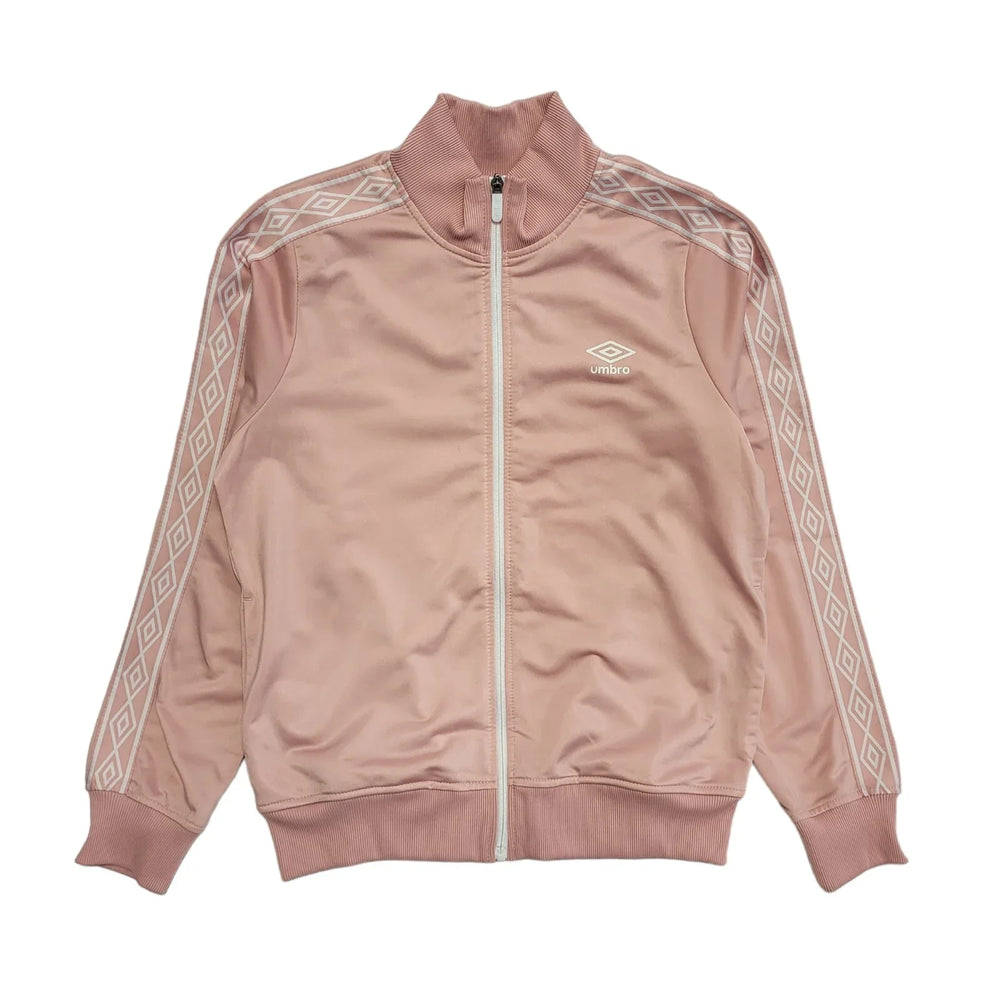 Umbro 90s Vintage Pink Tracksuit Top/Jacket Full Zip Womens UK Size L