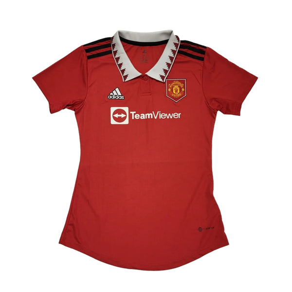 Adidas Red Manchester Utd Kamala Football Shirt UK Women's Size M DD134