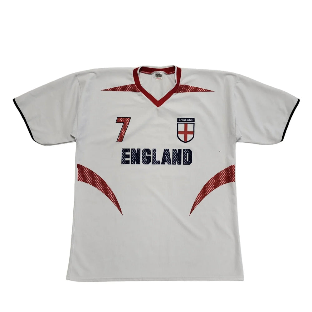 England White no.7 Football Shirt Mens UK Size L DD988
