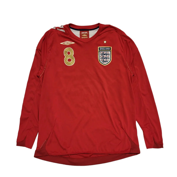 Umbro Red England Long Sleeve Vickery Football Shirt UK Men's L DD788
