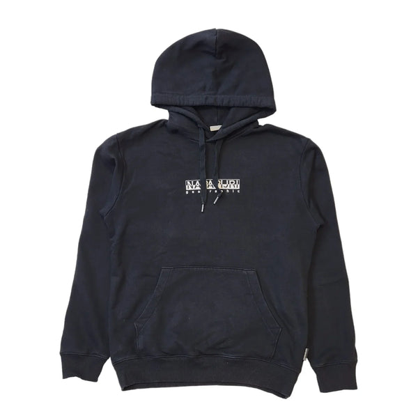 Napapijri Black Drawstring Pouch Sweatshirt Hoodie Men's uk M H35