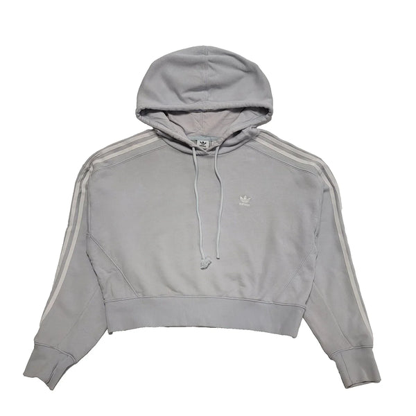 Adidas Blue Drawstring Sweatshirt Hoodie Women's UK L 12 EU 40 H939