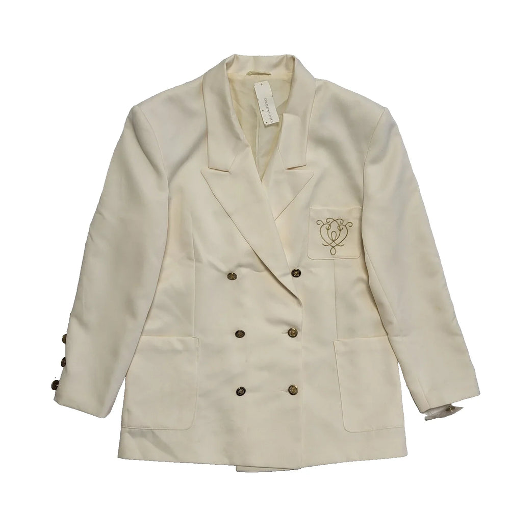 Debenhams Suit Jacket Beige Button Women's Uk 16 EU 44 L116