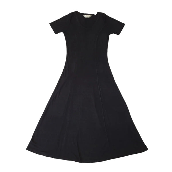 Dorothy Perkins Vintage 90's Long Black T-Shirt Dress Womens UK Size 10