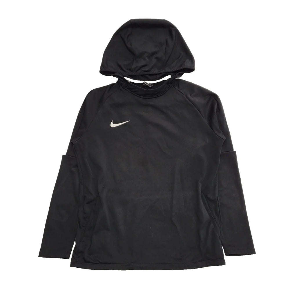 Nike Dri-Fit Black L/Sleeve Hooded Tracksuit Top UK Men's Medium K71