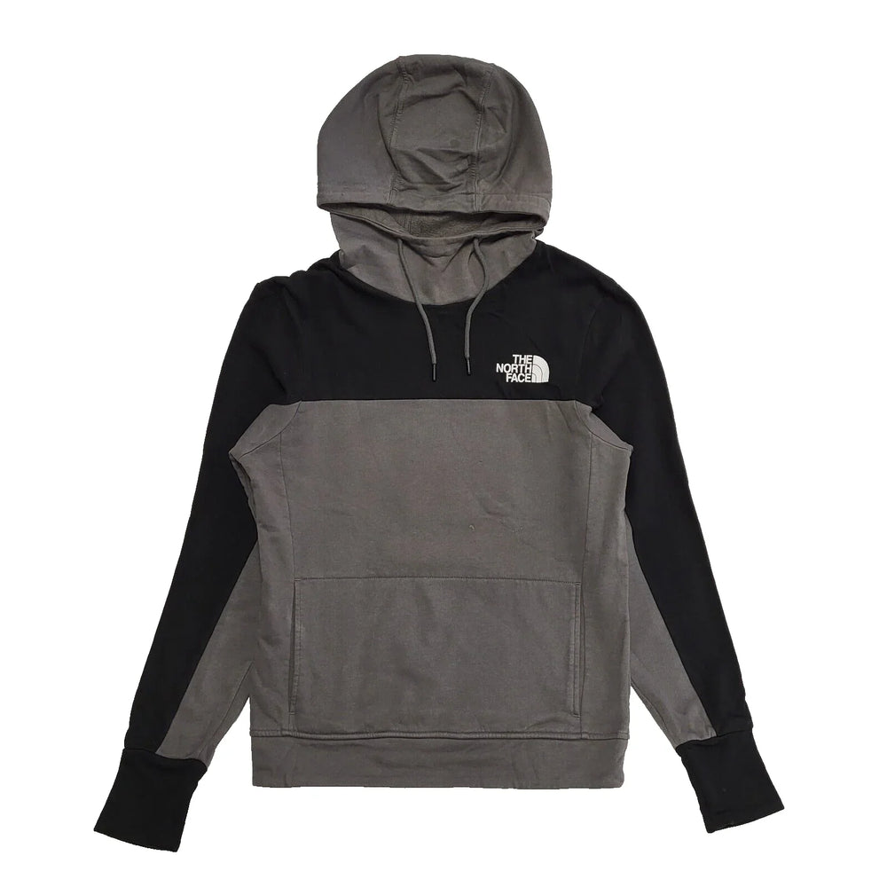 The North Face Grey Black Drawstring Sweatshirt Hoodie UK Men's S K297