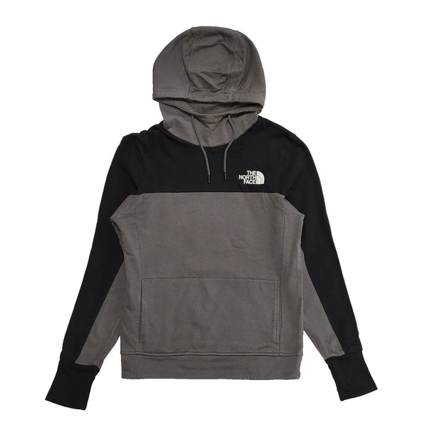 The North Face Grey Black Drawstring Sweatshirt Hoodie UK Men's S K297
