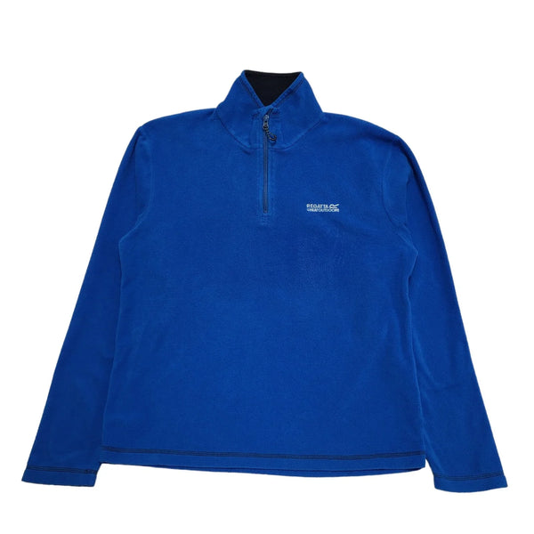 Regatta Blue Long Sleeve 1/4 Zip Fleece Base Layer Men's uk M eu 50 H574
