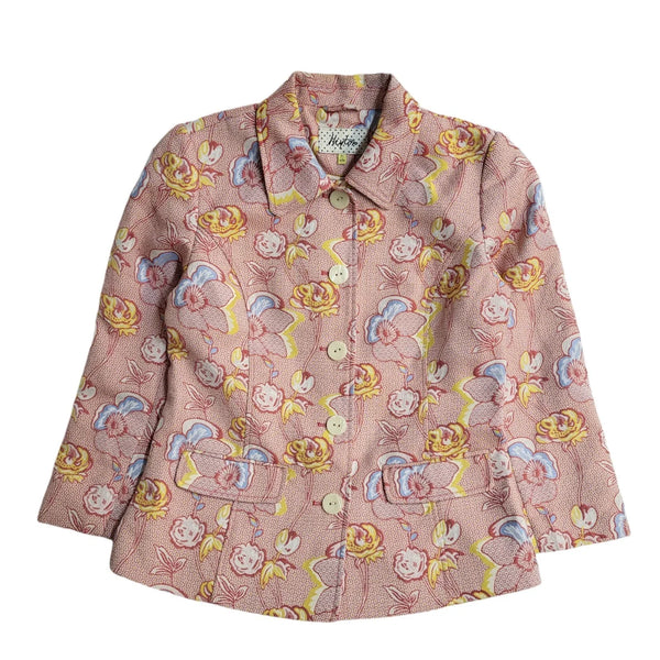 Heyton Vintage 90s Pink Floral Jacket Uk Women's Size 12