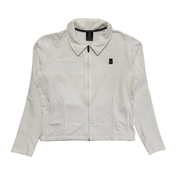 Nike Team White Vintage 90s Zipped Sports Jacket Uk Women's Size L (12-14)