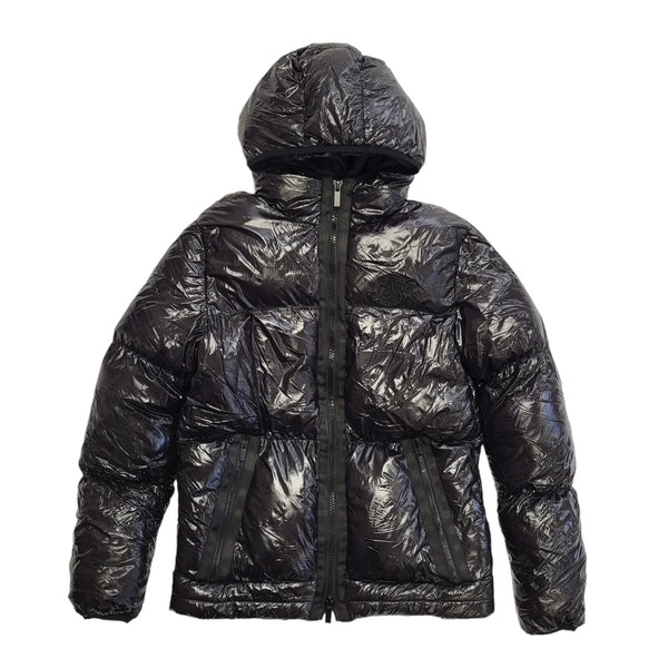 Siksilk Black Puffer Hooded Jacket UK Women's 8 S eu 36 L28