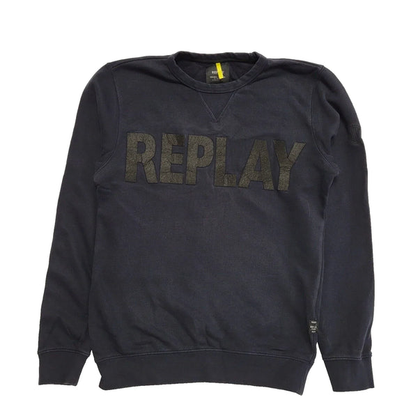 Replay Navy Blue Casual Sweatshirt UK Men's Small K190